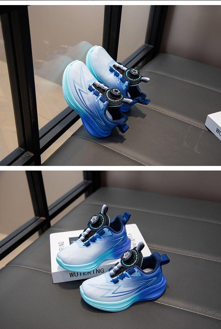 Product Introduction of Children's Sneaker Boy's Casual Shoes Spring and Autumn New Gradient Handsome Basketball Shoes Lightweight Soft Sole Boys' Running Shoes bapesta  shoes kids 13