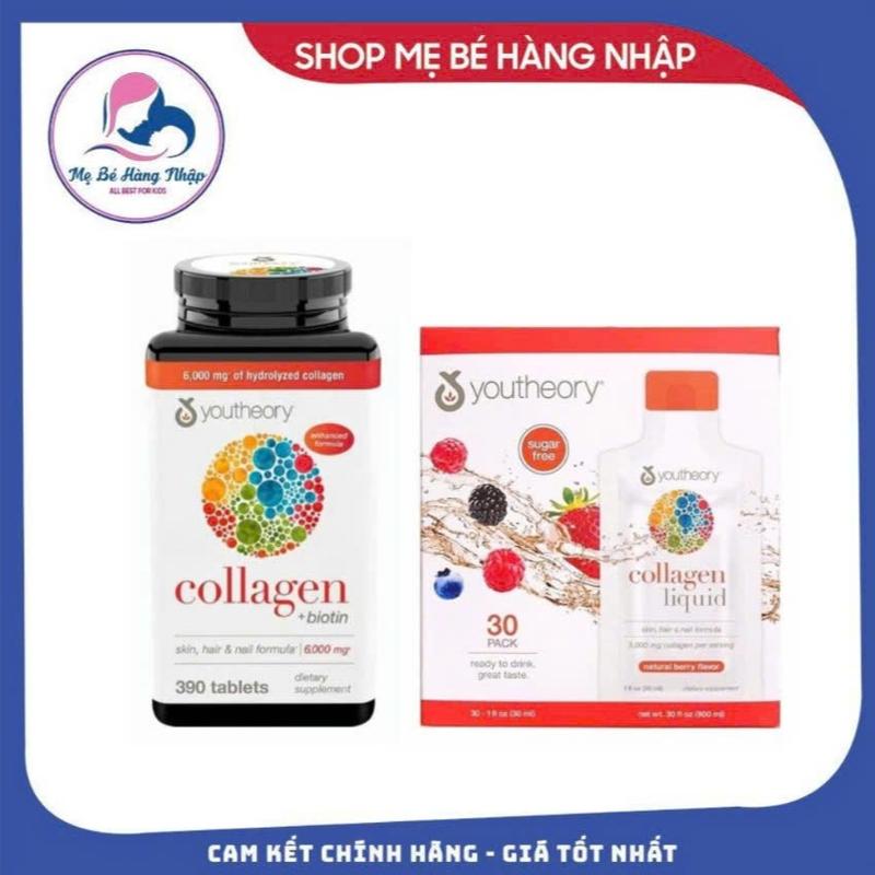 ( Date xa) Viên Uống Collagen Youtheory + Biotin Mỹ 390 viên