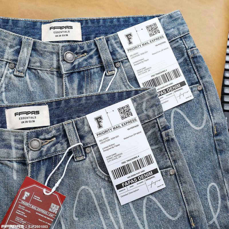 Quần Shorts Nam Any Chất Jean Form Relaxed Fit Dài Trên Gối Chính Hãng Fapas 3