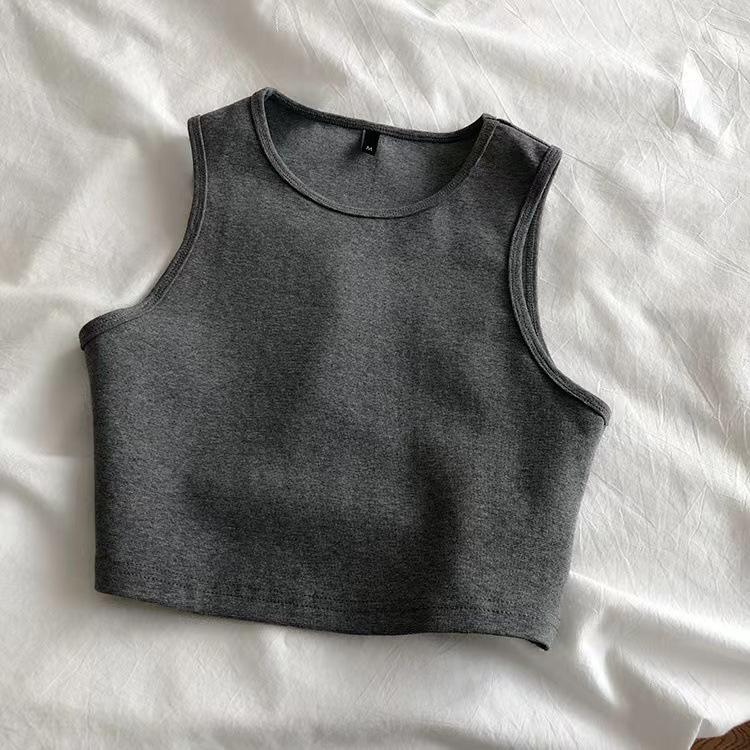 Product Introduction of Quần Áo Nữ, Phong Cách Instagram Châu Âu Và Mỹ Áo Vest Cropped Mùa Hè, Phong Cách Bm Người Nổi Tiếng Trên Internet Quốc Tế Thương, Cạp Cao, Bó Sát, Dáng Ôm, Ngắn, Không Tay, Mặc Trong Cho Nữ Top Women Trắng 23