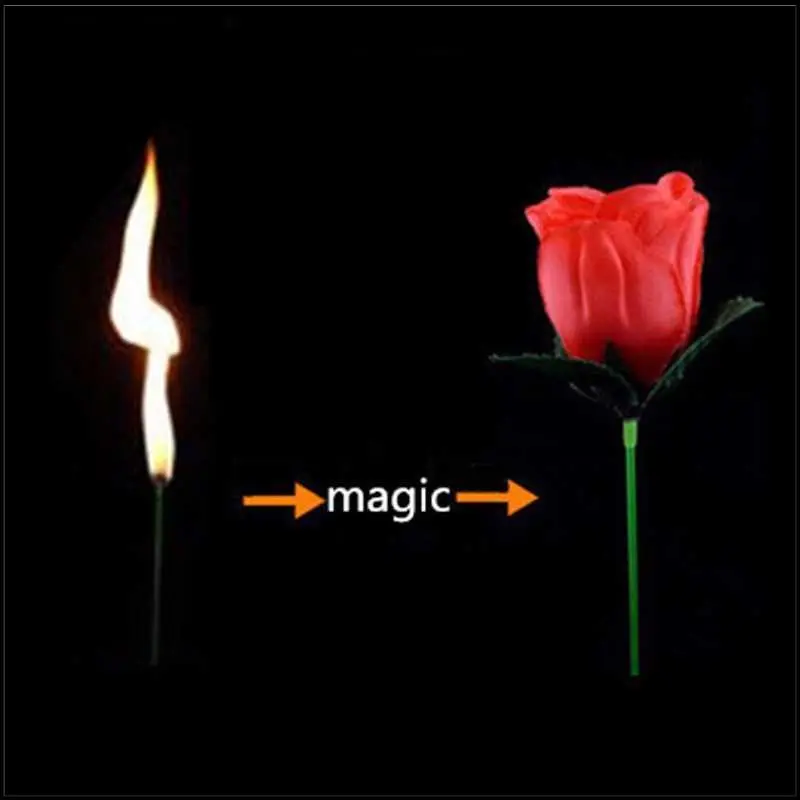 Sulap Bunga Mawar Api Torch to Rose Flower Magic Trick - 82120 0