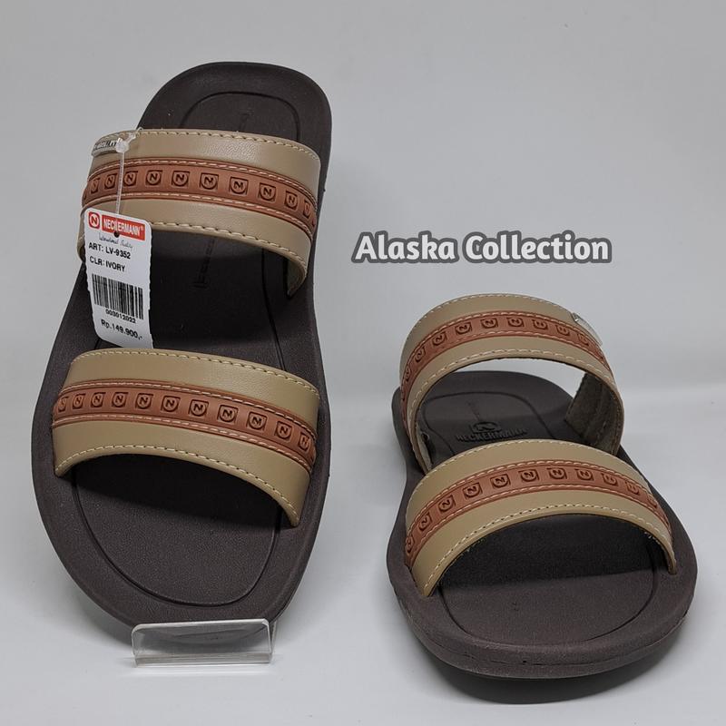 SENDAL SELOP PRIA BAN 2 NECKERMANN LV-9352 INVORY Karet 1