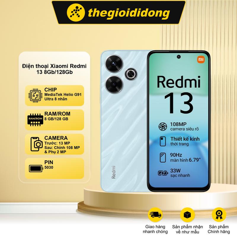 Điện Thoại Xiaomi Redmi 13 8GB/128GB - Smartphone Chụp Ảnh