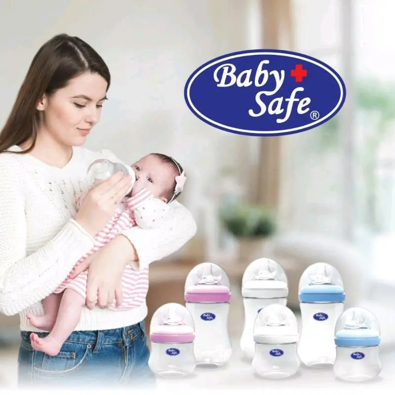 WN002 Baby Safe Wide Neck Botol Dot susu bayi anak Murah Silikon