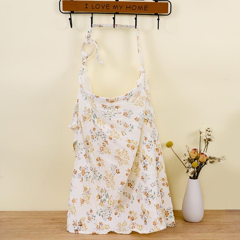 Product Introduction of Cotton Breathable Breastfeeding Cover Mother Outdoor Nurse Cloth Adjustable Privacy Breastfeeding Apron Baby Feeding Nursing 10