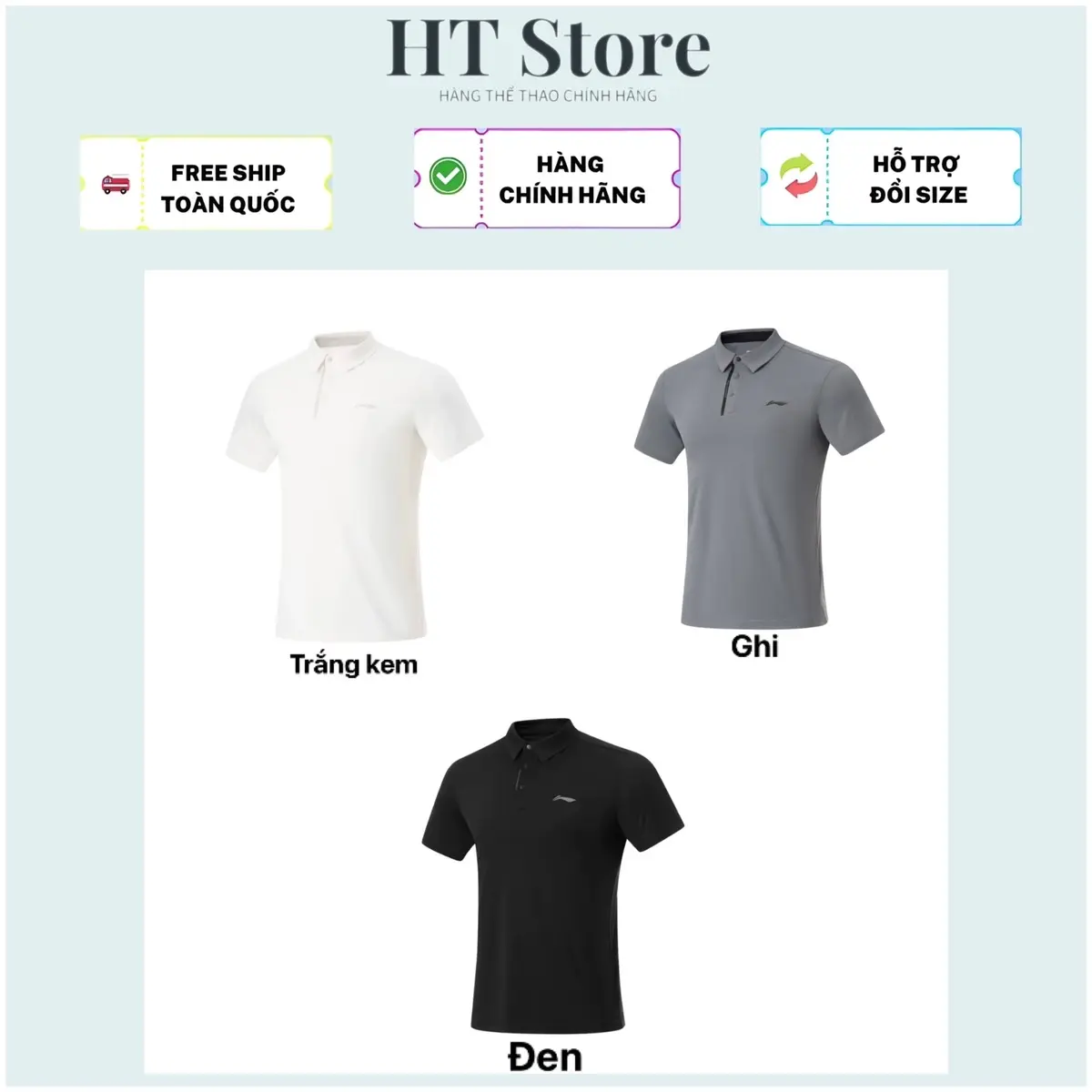A07 - Polo LN Chính hãng ( Bản cúc bấm mới 2024 ) Form áo khỏe đẹp , sang trọng lịch sự . Chất liệu Polyester mặc mát mẻ dễ chịu thoải mái