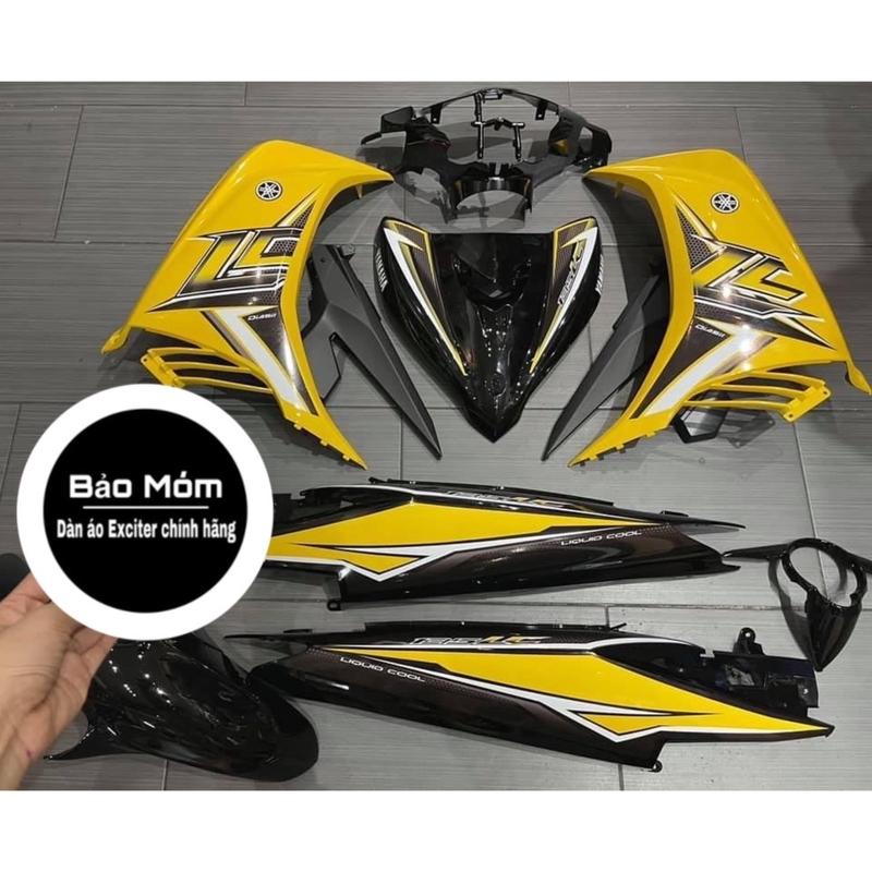 Dàn áo exciter 135 vàng đen mẫu tem Lc Nhãn Dán Decal Nhãn Dán Decal