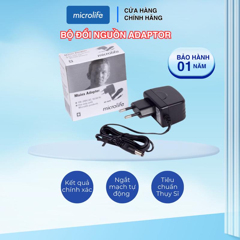 Bộ đổi nguồn Adaptor MICROLIFE dùng cho máy đo huyết ap bắp tay chính hãng 0