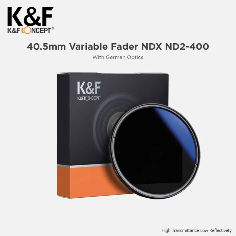 K&F concept lens filter variable nd2-400 fader filter 37/40,5/43/46/49 - 72mm 1