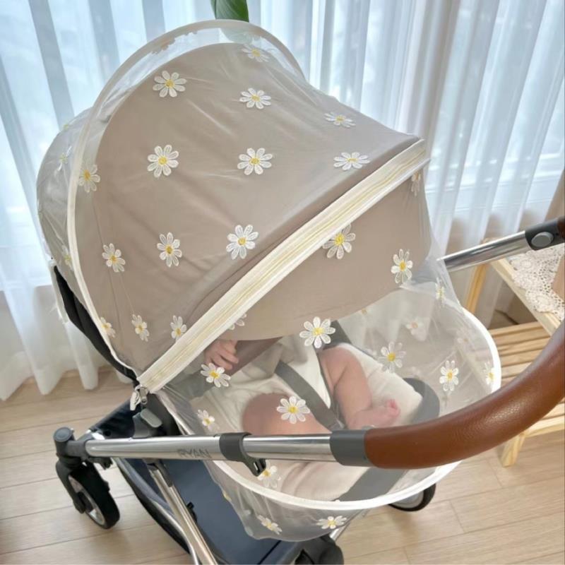 Product Introduction of NEW Summer Mosquito Net Baby Stroller Pushchair Mosquito Insect Shield Net Safe Infants Protection Mesh Stroller Accessories 4