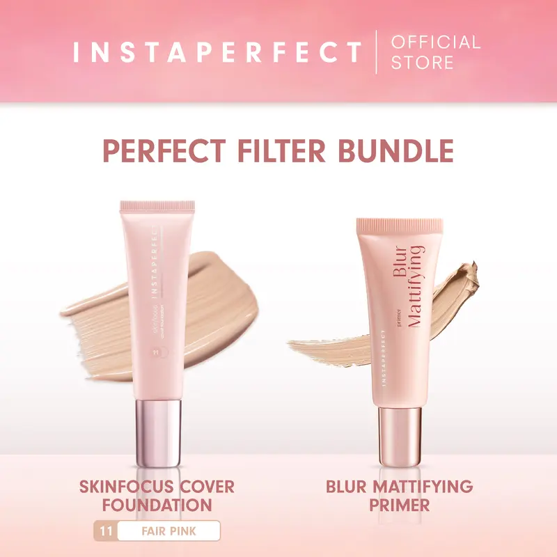 [175K GET 2] Instaperfect Perfect Canvas Set (Skinfocus Cover Foundation & Blur Mattifying Primer) 1
