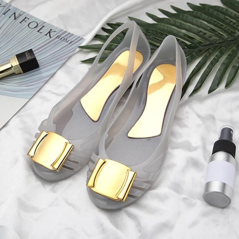 RESTOCK & REAL PICT - Jelly shoes/flatshoes 1808-1 sandal flat 2