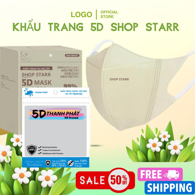thùng  200 chiếc TÚI ZIP khẩu trang 5d THANH PHÁT chính hãnġ cao cấp dày dặn , chống tia UV và giọt bắn 6