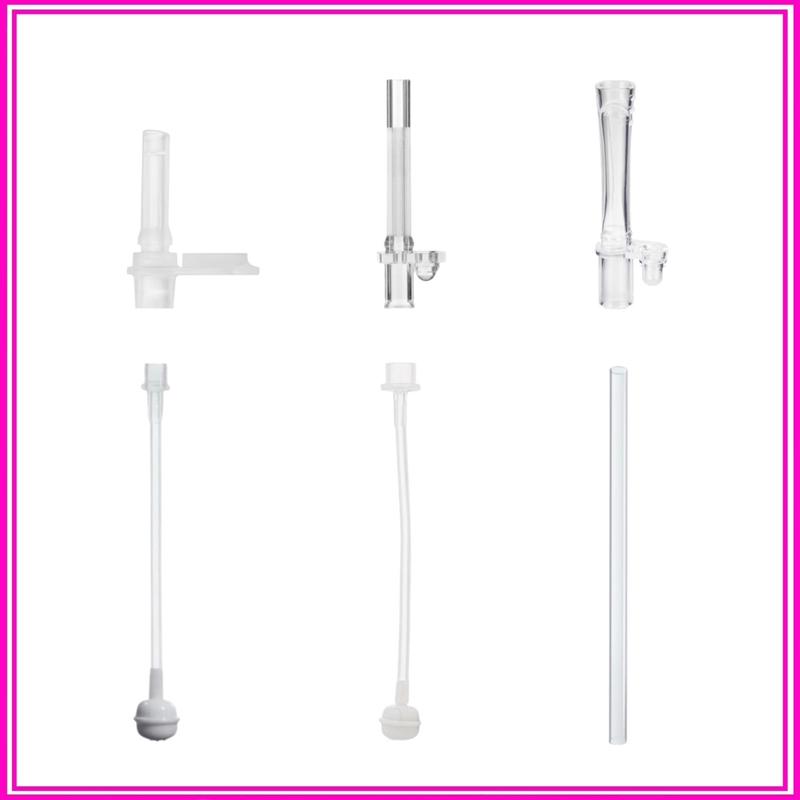 Ống hút silicone, dây hút quả nặng - Phụ kiện thay thế cho bình tập uống, đầu nắp bật Pigeon / Upass / GB Baby