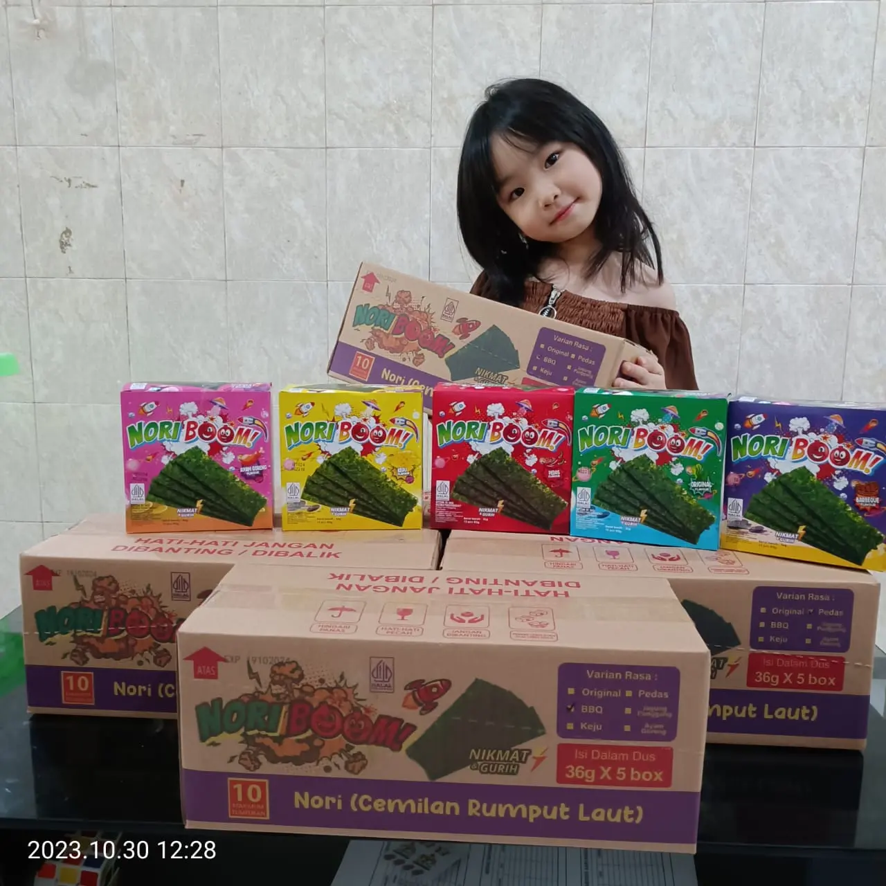 PAKET 1 DUS NORI BOOM SNACK RUMPUT LAUT ANAK