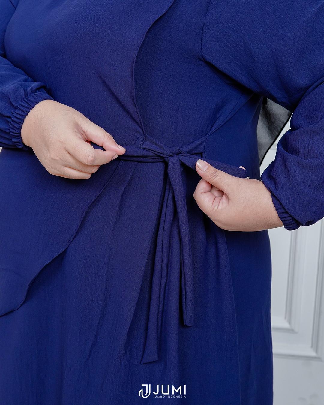 JUMI - Tunik Jumbo Polos Premium LD 116, 124, 134 & 144 cm | Baju Kuliah & Kerja | Renata Tunik Crinkle Airflow Tebal