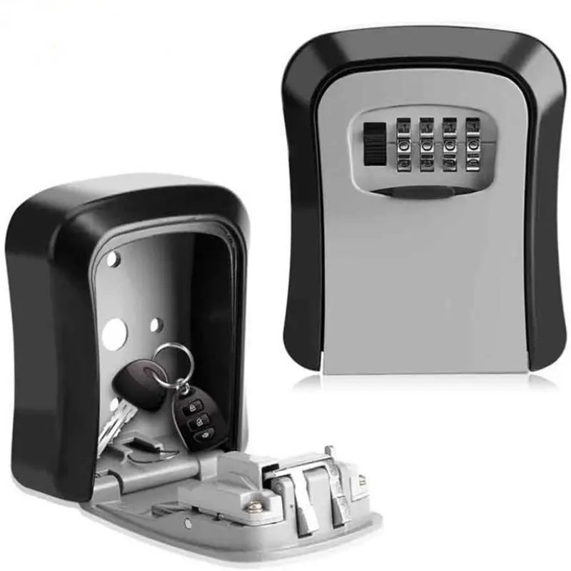 Key Safe Box Outdoor Digit Wall Mount Combination Password Lock Aluminum Kotak Kunci Di Dinding Kotak Penyimpanan Kunci Safety Box 7