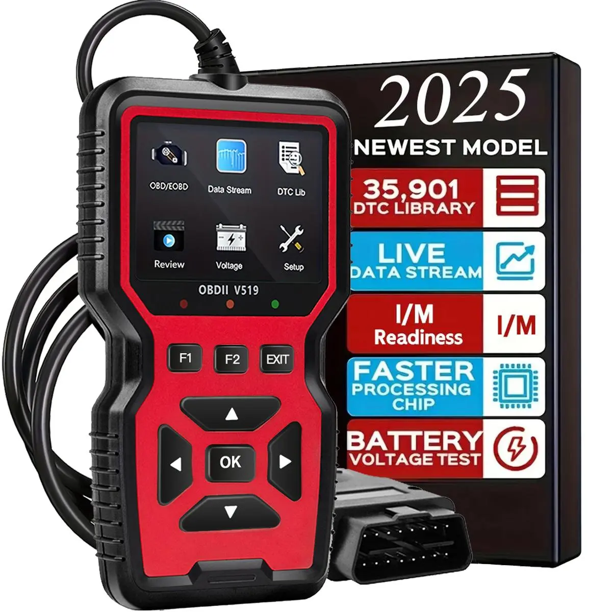 Car OBD2 Code Scanner Diagnostic Scanner Code Reader Erase Engine ...