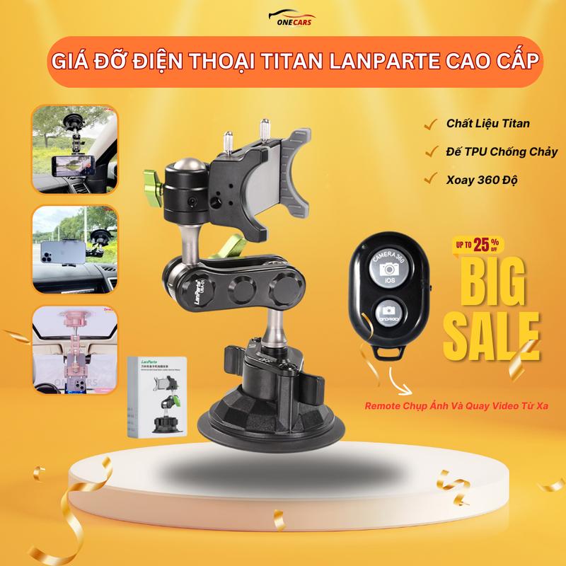  Giá đỡ điện thoại Titan Lanparte trên ô tô cửa hít kính chắc chắn Phụ Kiện Cao Su 