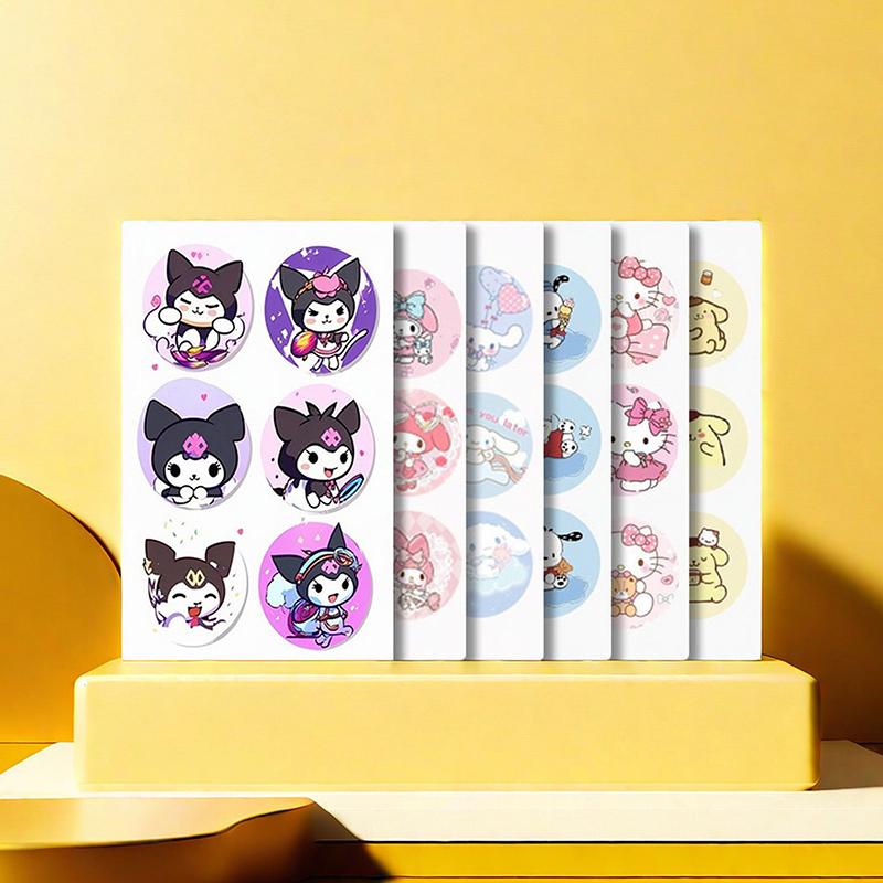 36Pcs Sanrio Kuromi Cinnamoroll My Melody Anti-Mosquito Stickers Screen Patch Stickers Anti Mosquito Clothing Hat Decoration 6