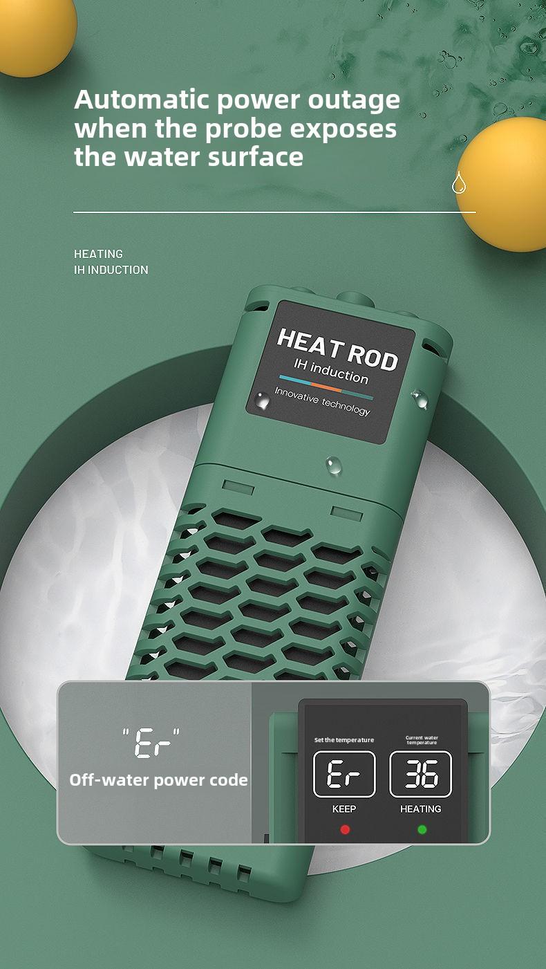 Product Introduction of Fish Tank Heater Rod Automatic Thermostat Heater PTC Variable Frequency Energy-saving Small Heating Rod Intelligent Temperature Control Equipment 8