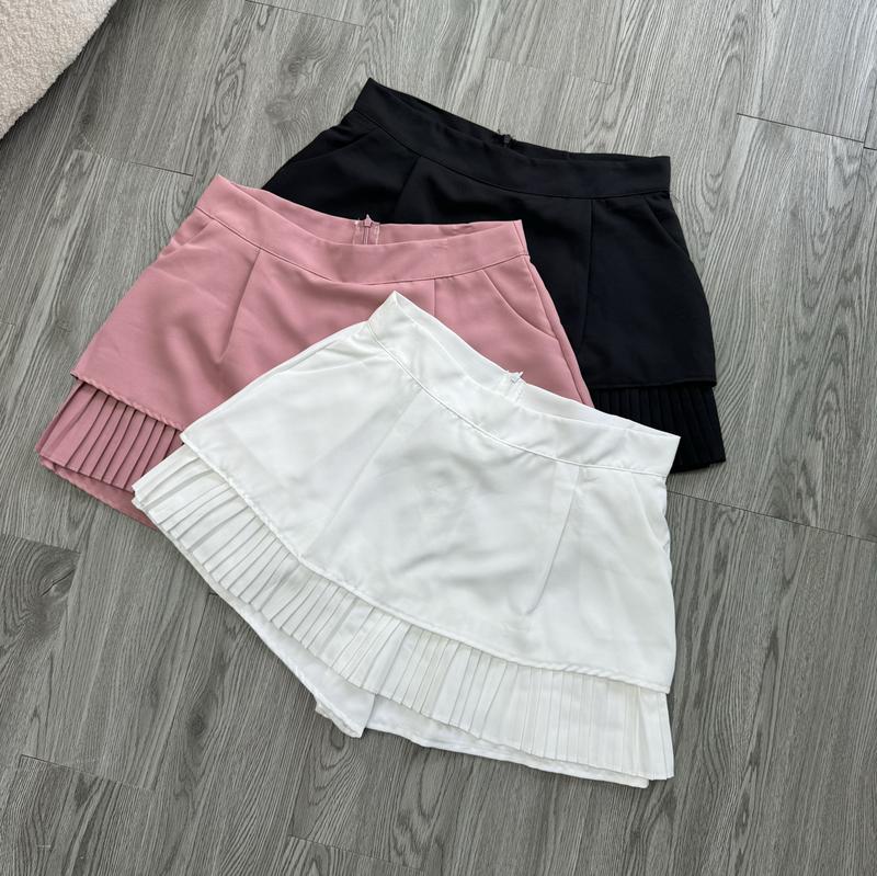 Product Introduction of Chân váy A bigsize nữ 2 tầng kèm dập ly nhỏ chất cotton mềm mịn - CV2T 17