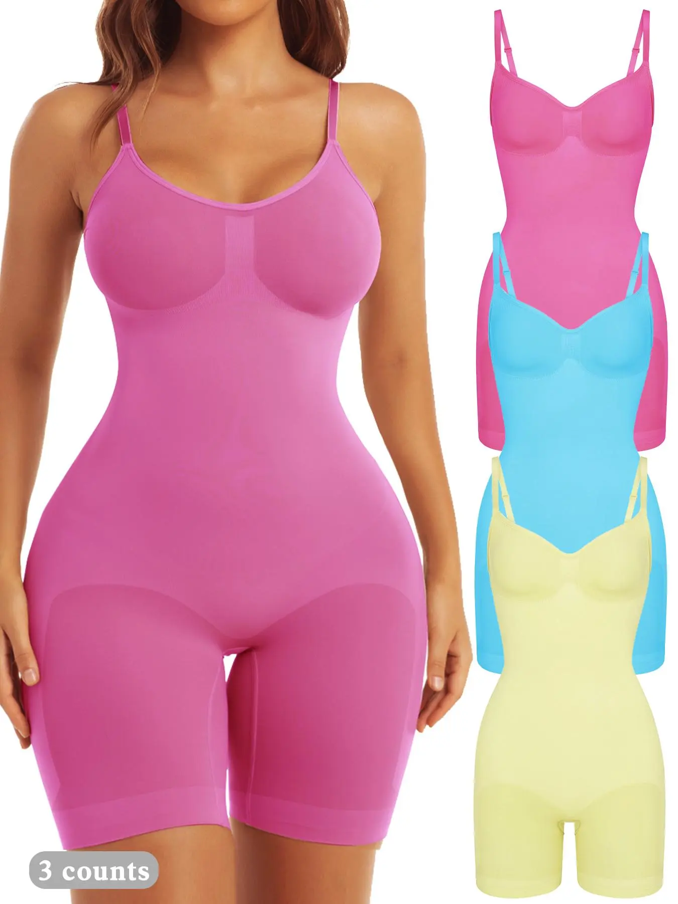 Full Size Butt Lifting Shaping Romper main image 0
