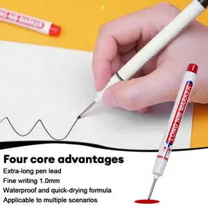 [Kaleidoscopey]Penanda Kepala Panjang Lubang Dalam Berbasis minyak Penanda Pengerjaan Kayu Tahan Air Penanda Pengeboran Ubin Keramik