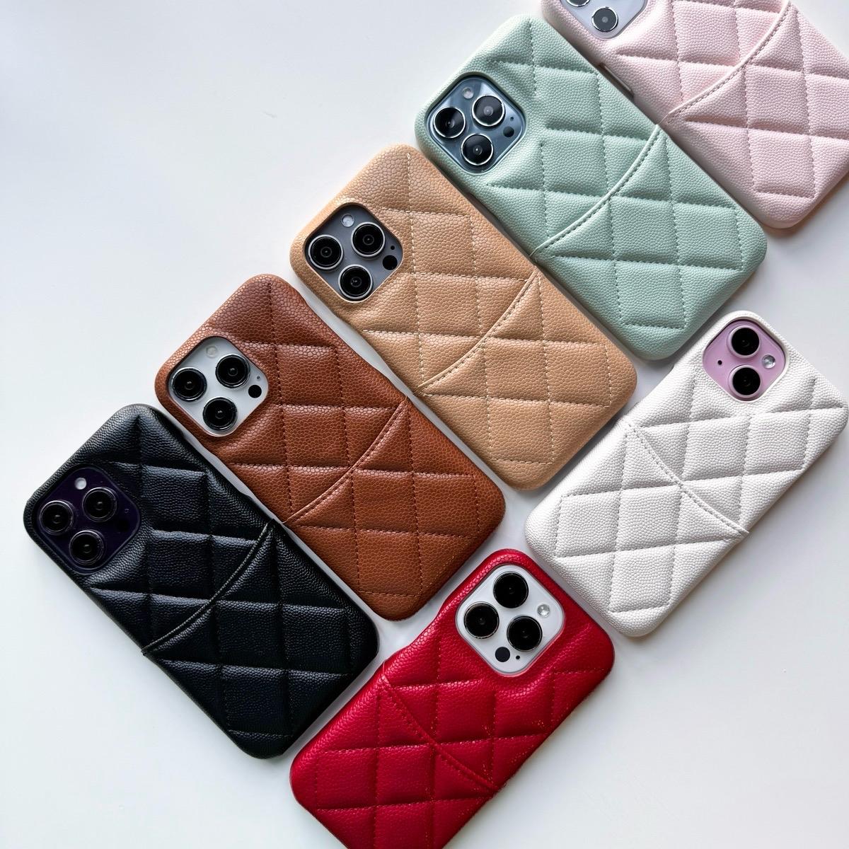 [i16] พร้อมส่งในไทย E3S16 เคสสำหรับ iPhone case เคสไอโฟนเคสหนังใส่บัตรลายข้าวหลามตัด เคสใส่บัตร 11-1