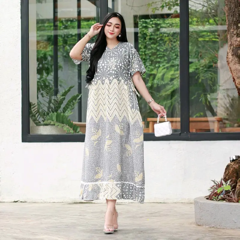 Daster Chiby Adelin Wanita Murah Meriah Kekinian - Daster Murah Meriah 2023 Rayon Premium - Daster Busui Kekinian - Daster 100 Dapet 3 cantik katun - Dress Motif Bumil Midi Nyaman Panjang Pendek Santai Gaun Tidur Samping Tipis 2