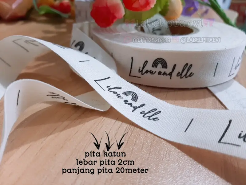 LABEL HIJAB BAJU MASKER WOVEN PITA KATUN MURAH CUSTOM 2