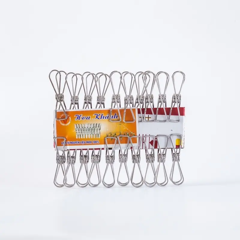 Bộ 60 kẹp quần áo inox chất lượng cao 304 5