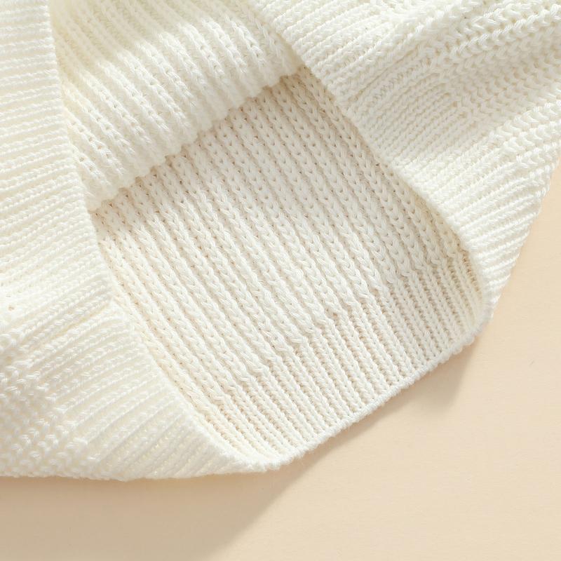 Product Introduction of Baby Solid Color O-neck Sweater Loose Fit Long Sleeve Knitted Pullover for Autumn Winter Casual Clothes 42