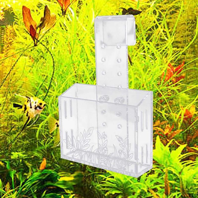 Product Introduction of Creative Wall Hanging Aquarium Plants Cup Transparent Floating Aquatic Planter Holder With suction cups Fish Tank Planting Cup Emersed Plants 7