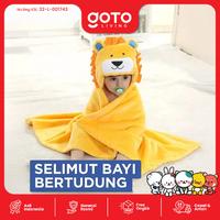 Gambar (Best Offer) Goto [COD] Kyowo Blanket Baby Handuk Selimut Bayi Bulu Tebal Karakter Lucu - ELEPHANT BLUE dari Goto Living Kota Tangerang 1 Tokopedia