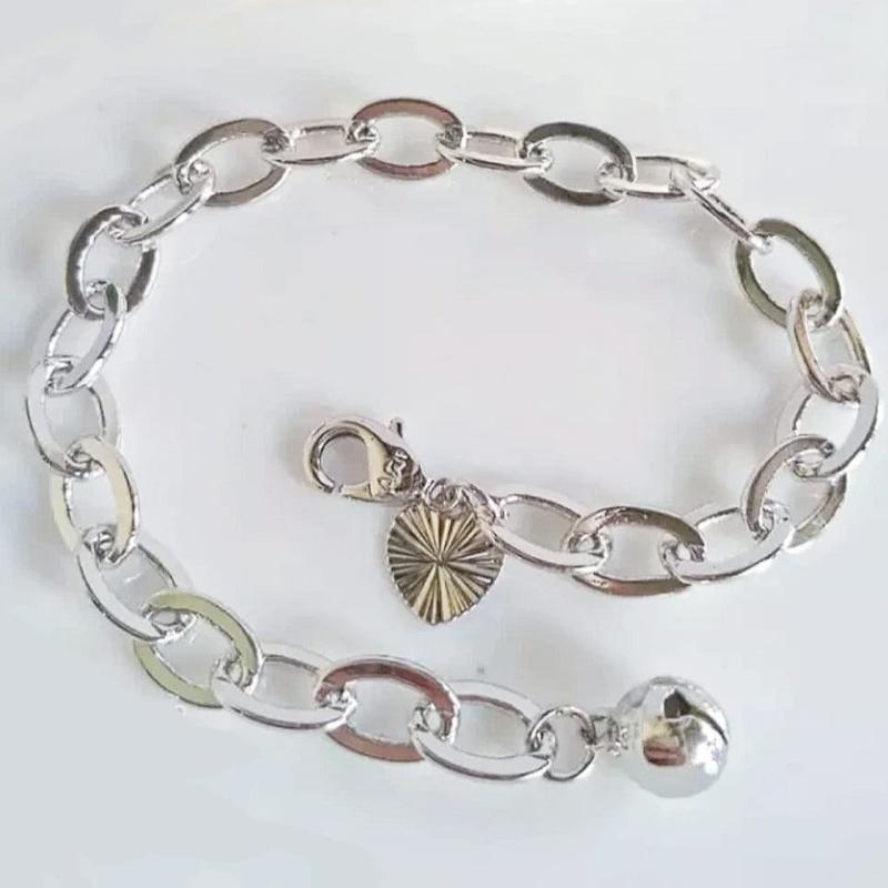 GELANG TANGAN TITANIUM RANTAI KAPAL SILVER ANTI KARAT 0