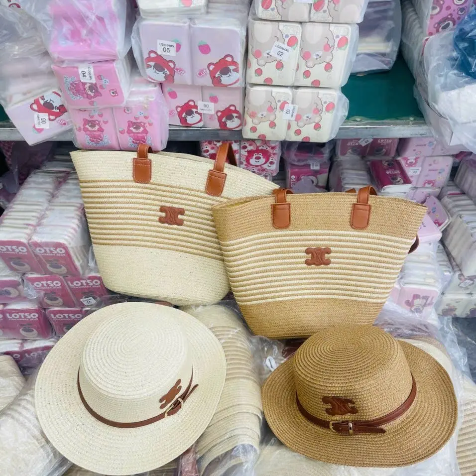 Set mũ và túi đi biển siêu xinh