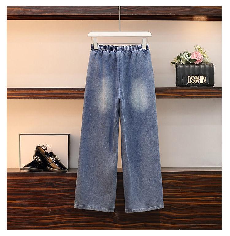 Product Introduction of Bộ Đồ Hai Mảnh Denim, Thời Trang Mùa Hè, Quần Dài Co Giãn, Áo Khoác Có Mũ Trùm Đầu, Ống Rộng Của Phụ Nữ, Phong Cách Hàn Quốc, Dáng Rộng Rãi Và Bó Sát, Thời Trang Women Top 19
