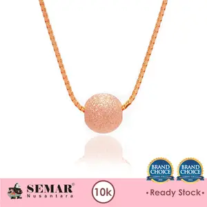 Kalung Emas Santa Variasi Bola Gliter Gold 10K Semar Nusantara