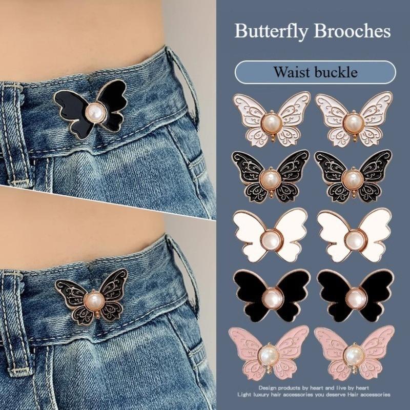  Bộ Ghim Cài Áo Kiểu Hàn Quốc Khóa Đồ Trang Trí Thắt Lưng Đa Năng Và Kẹp Phụ Kiện Quần Jean Cho Quần Áo Nữ 