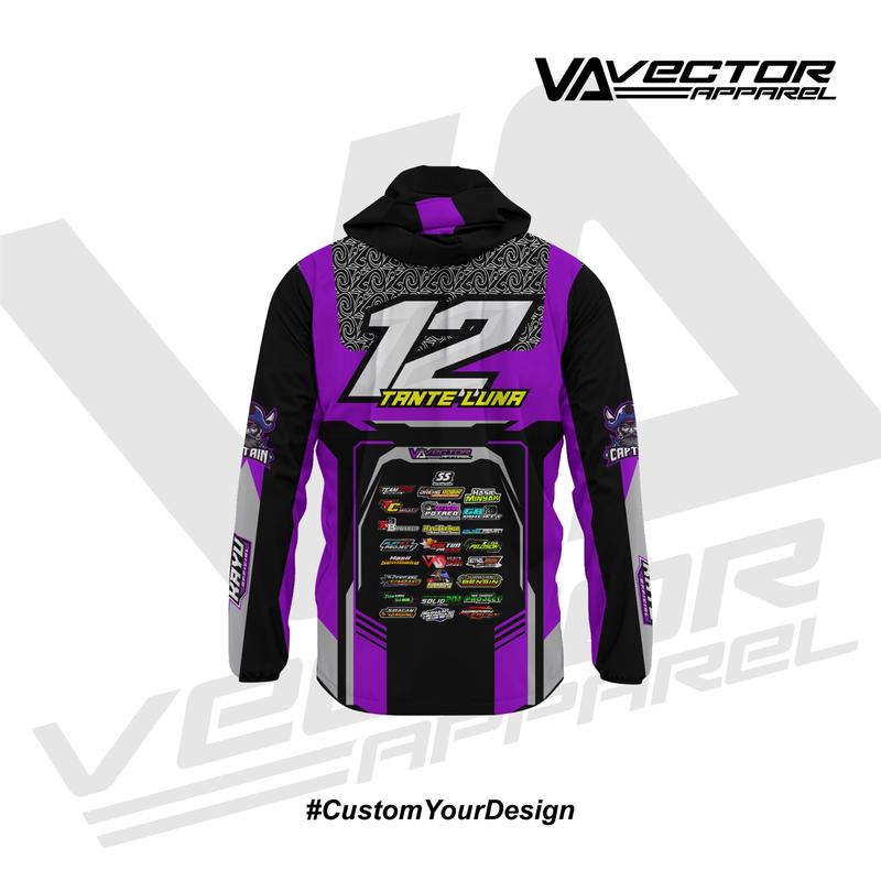 JAKET RACING / PARASUT WATERPROOF / BEBAS CUSTOM NAMA, NOMOR, SPONSOR 2