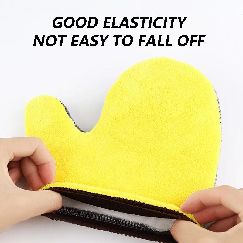Double-sided Car Wash Glove, Waterproof Coral Fleece Car Cleaning Glove, Car Wash Tool, Car Cleaning Accessories 4