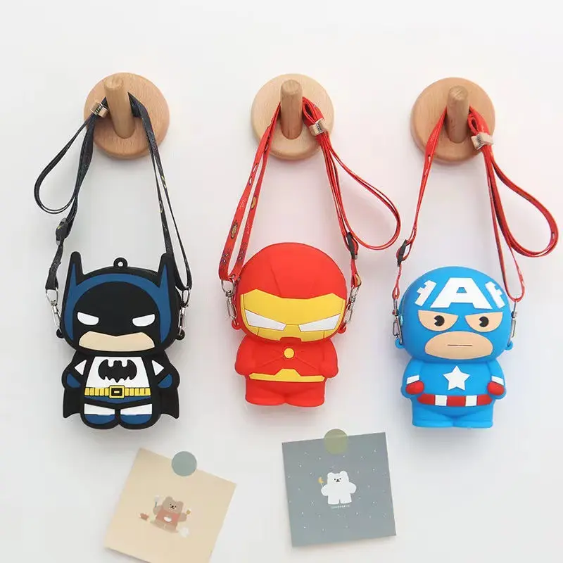 Dompet kanak-kanak, comel, Marvel, lelaki labah-labah, Ironman, Batman, dompet, kartun, Avengers, Heros