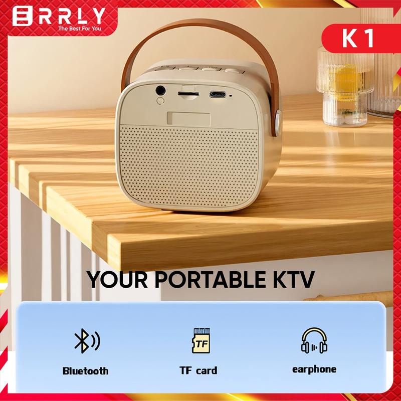 Product Introduction of Karaoke Speaker Bluetooth Wireless ERRLY K1 Set MINI Speaker Karaoke Microphone 2Mic / 1mic All In One 3