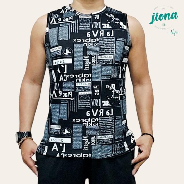 Product Introduction of Men'S Sleeveless T-Shirt Vest Magazine Print Edition, Fashionable, Loose, Daily Street Vest Top 17