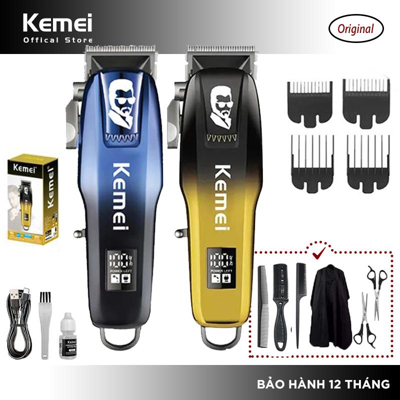 Kemei KM-709A Tông Đơ Cắt Tóc Mạnh Mẽ Tông Đơ Cắt Tóc Điện Cho Nam Máy Cắt Tóc Không Dây