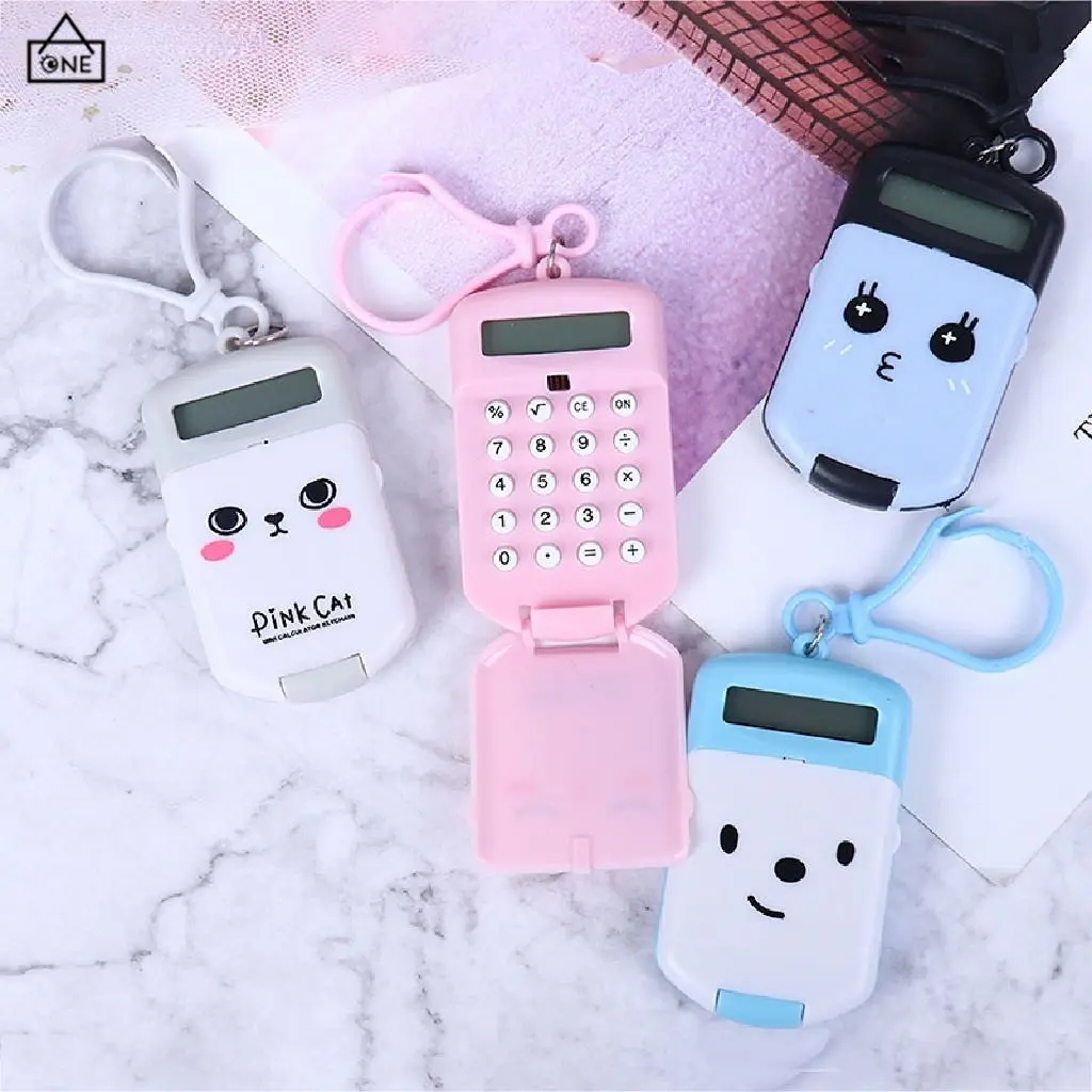 【RhoneX】Mini Expression Calculator Student Test Calculator Key Chain