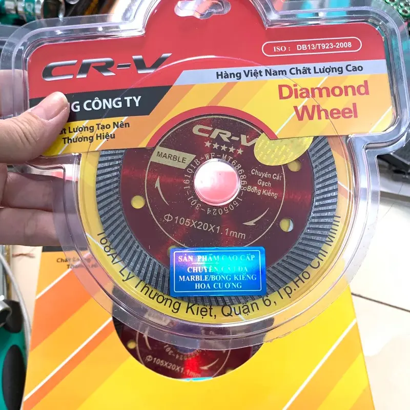 Lưỡi cắt kim cương chuyên cắt gạch men, cắt đá bê tông CRV 4
