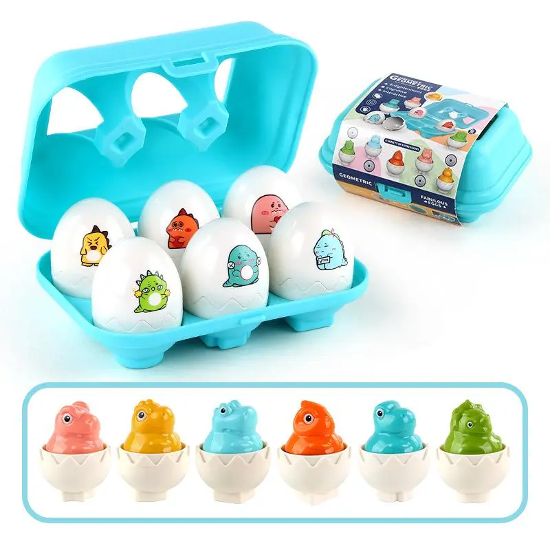 Cute Dinosaur Design Twisted Eggs Toy with Sound, Press & Play Eggs Toy, Early Education Dinosaur Shape Matching Toy, Early Educational Game Toy for Child, Kids Toys, Christmas Gift, Stocking Filler, Christmas Gift 0