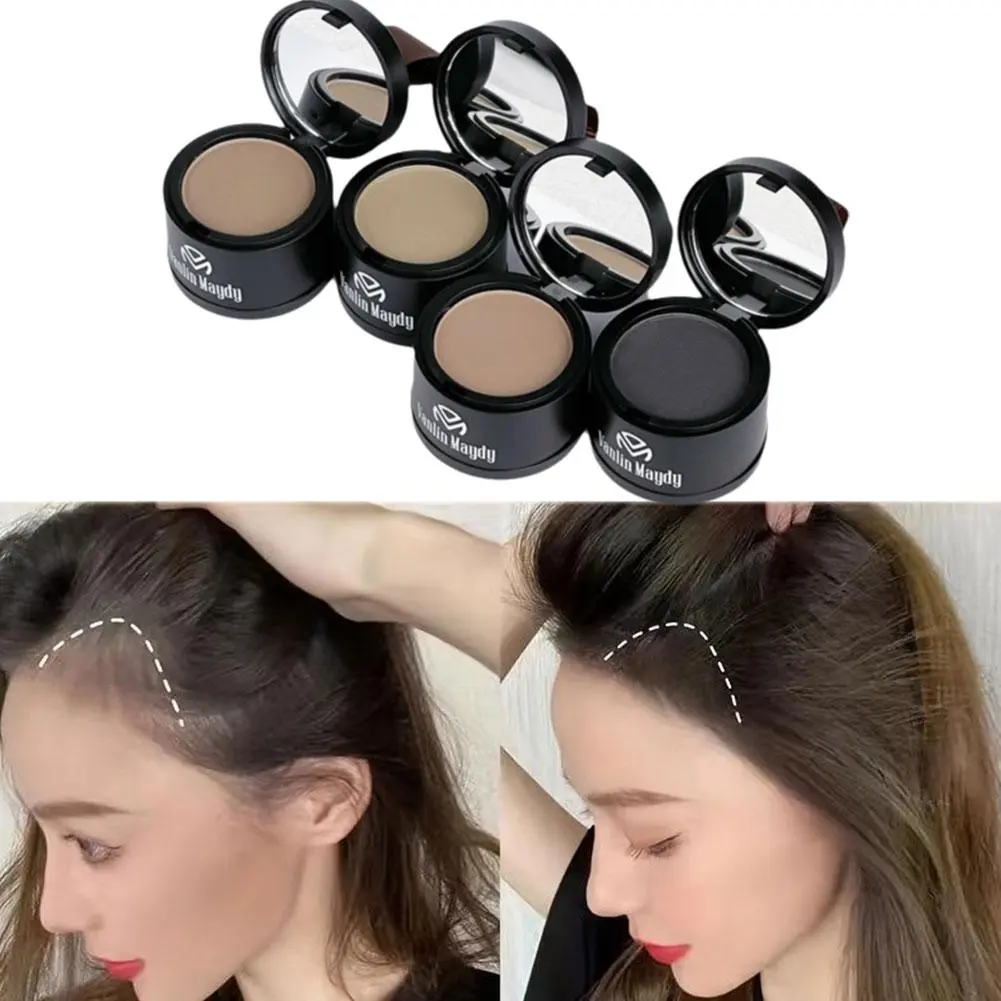 Hair Shadow Powder Waterproof Sweat-proof Long-lasting Edge Control Hairline Makeup Powder White Hair Concealer Powder